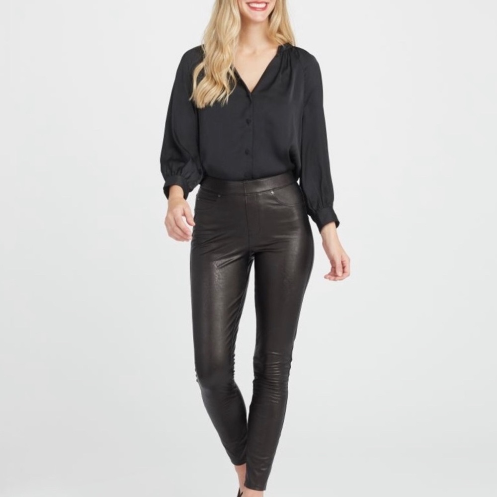 Spanx Leather Like Skinny Pant